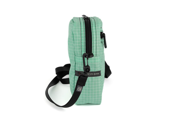 An Everyday Cubelet in Seafoam Halcyon (green with a white grid).